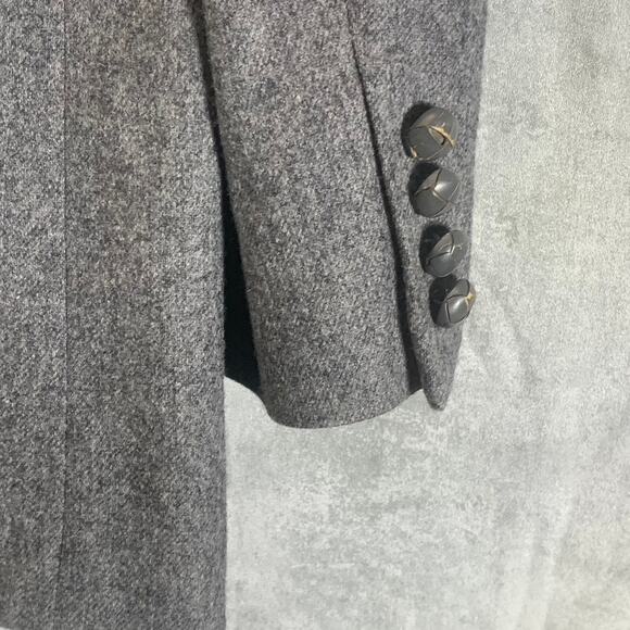 IMPERIAL BY HAGGAR Men's Heathered Gray One-Button Wool Sport Coat SZ 42L - Picture 10 of 13